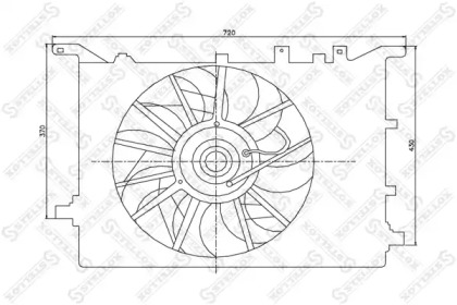 Ventilator răcire motor