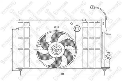 Ventilator răcire motor