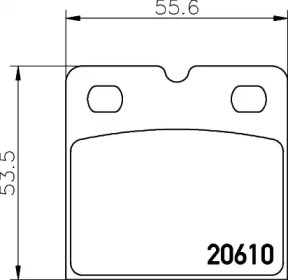 Set placute de frână, disc de frână de parcare