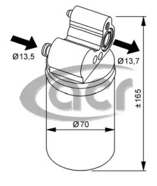 Filtru uscator aer condiționat