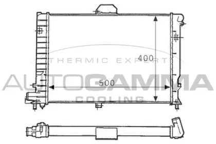 Radiator apă răcire motor