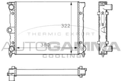 Radiator apă răcire motor