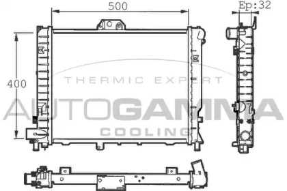 Radiator apă răcire motor