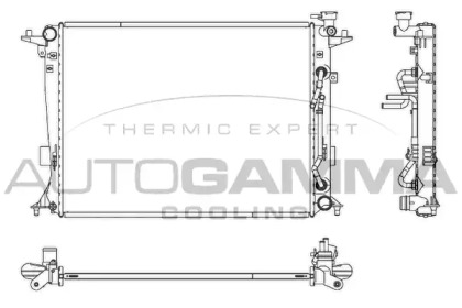 Radiator apă răcire motor