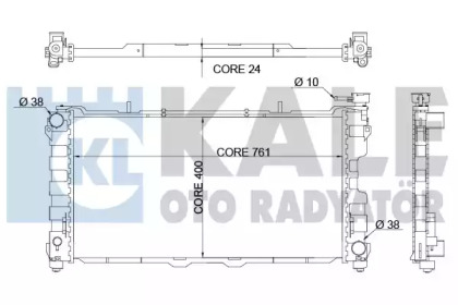 Radiator apă răcire motor