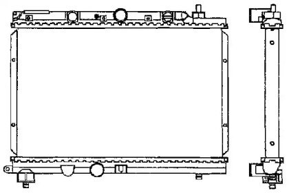 Radiator apă răcire motor