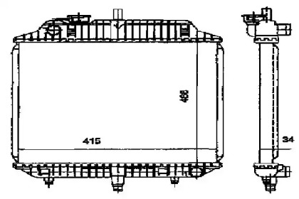 Radiator apă răcire motor