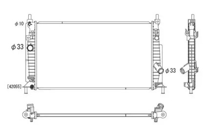 Radiator apă răcire motor