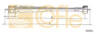 Cablu flexibil de control al contorului