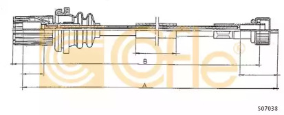 Cablu flexibil de control al contorului