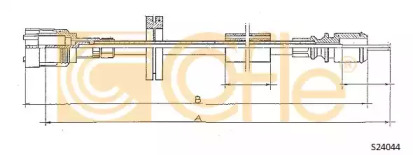 Cablu flexibil de control al contorului