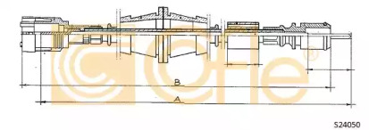 Cablu flexibil de control al contorului