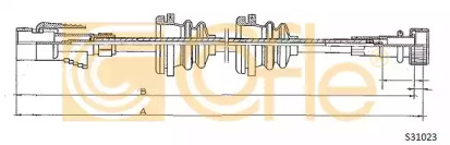 Cablu flexibil de control al contorului