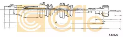 Cablu flexibil de control al contorului