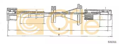 Cablu flexibil de control al contorului