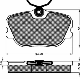 SPINKA SUPKA / PODSZYBIA / LISTW FIAT BRAVA BRAVO MAREA MULTIPLA / ALFA ROMEO 159 (10SZT.)