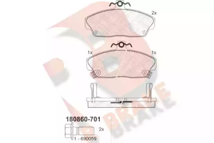 Set plăcuțe frână, frână pe disc