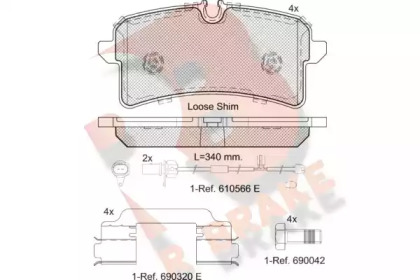 Set plăcuțe frână, frână pe disc