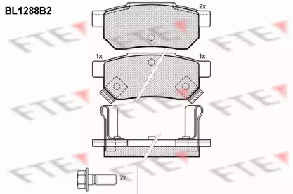 Set plăcuțe frână, frână pe disc