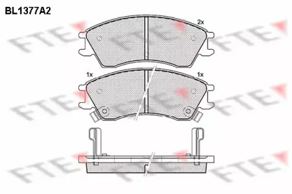 Set plăcuțe frână, frână pe disc