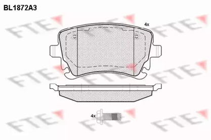 Set plăcuțe frână, frână pe disc