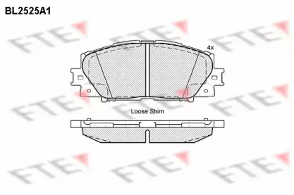 Set plăcuțe frână, frână pe disc