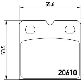 Set placute de frână, disc de frână de parcare