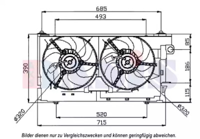 Ventilator răcire motor