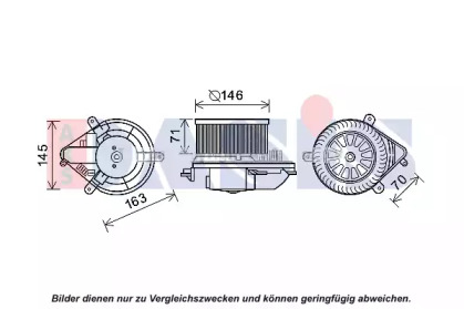 Motor electric, aeroterma