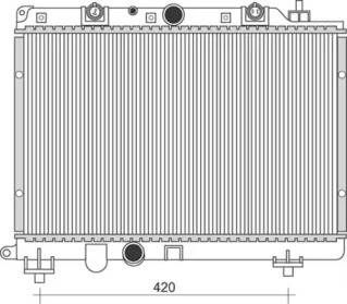 Radiator apă răcire motor