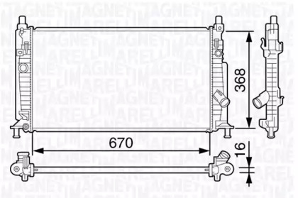 Radiator apă răcire motor