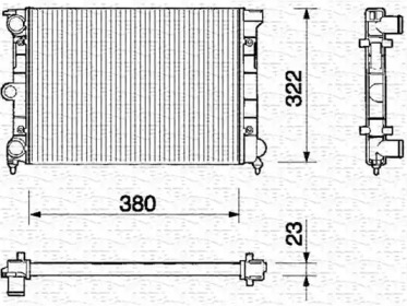 Radiator apă răcire motor