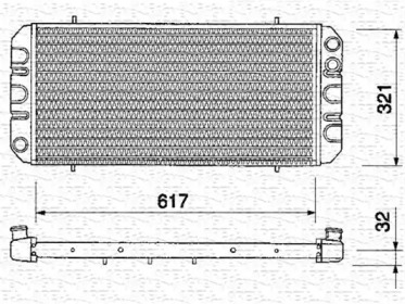 Radiator apă răcire motor