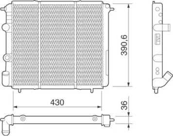 Radiator apă răcire motor