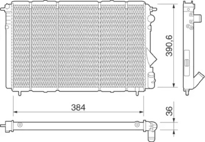 Radiator apă răcire motor