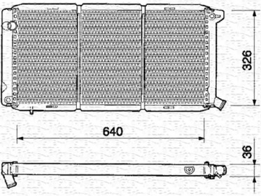 Radiator apă răcire motor