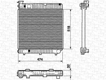 Radiator apă răcire motor