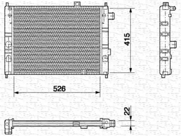 Radiator apă răcire motor