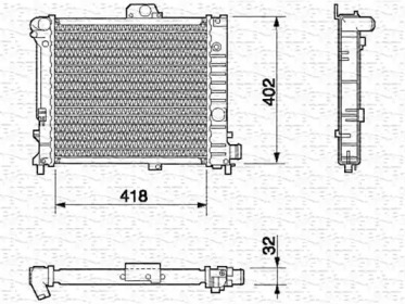 Radiator apă răcire motor