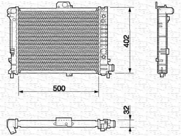 Radiator apă răcire motor