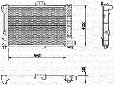 Radiator apă răcire motor