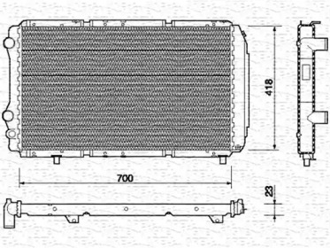 Radiator apă răcire motor