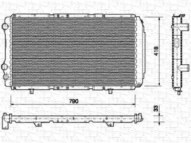 Radiator apă răcire motor