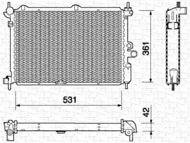 Radiator apă răcire motor