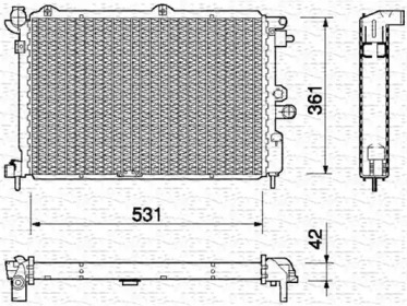 Radiator apă răcire motor