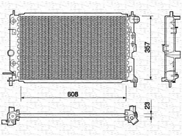 Radiator apă răcire motor